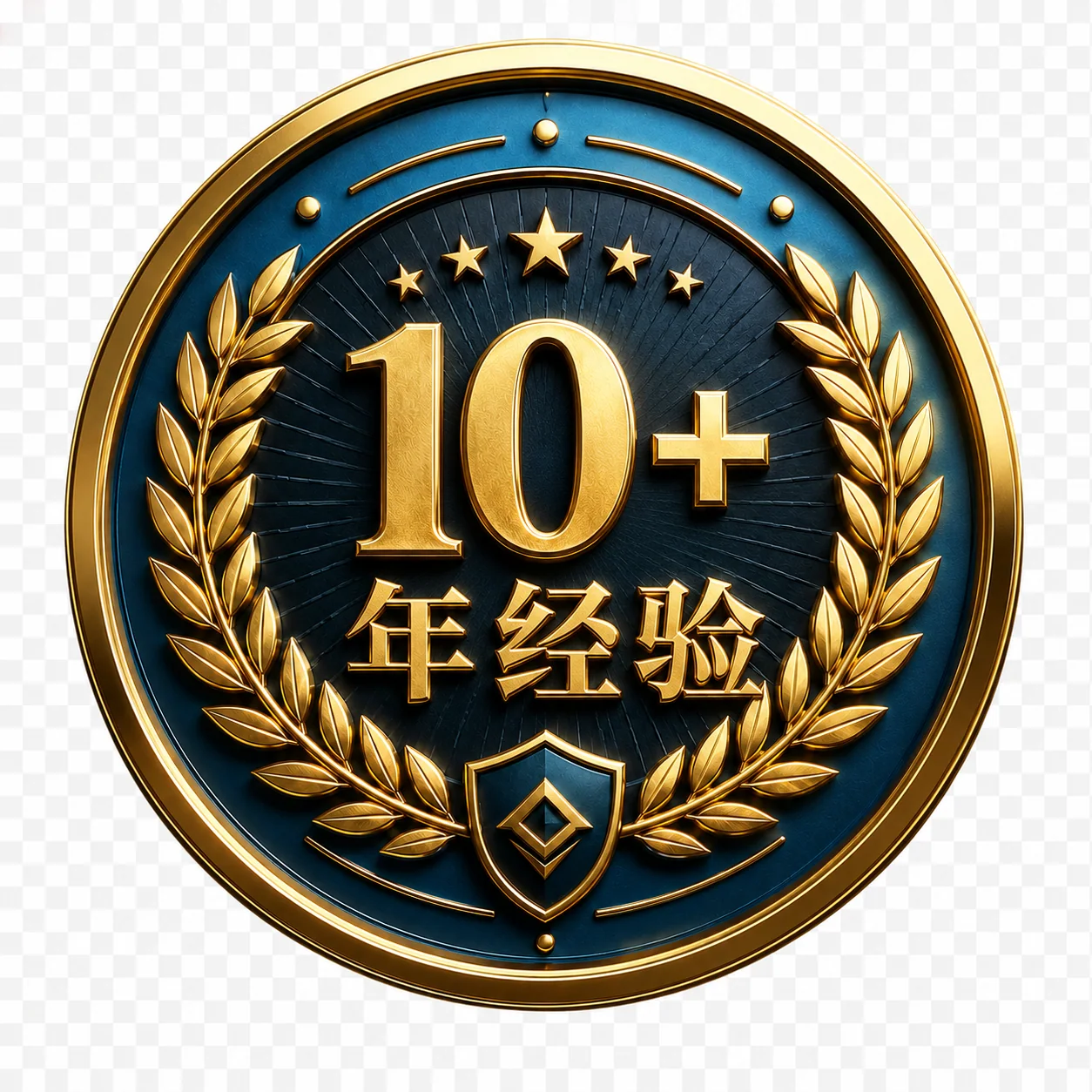 10 年以上行业经验认证徽章